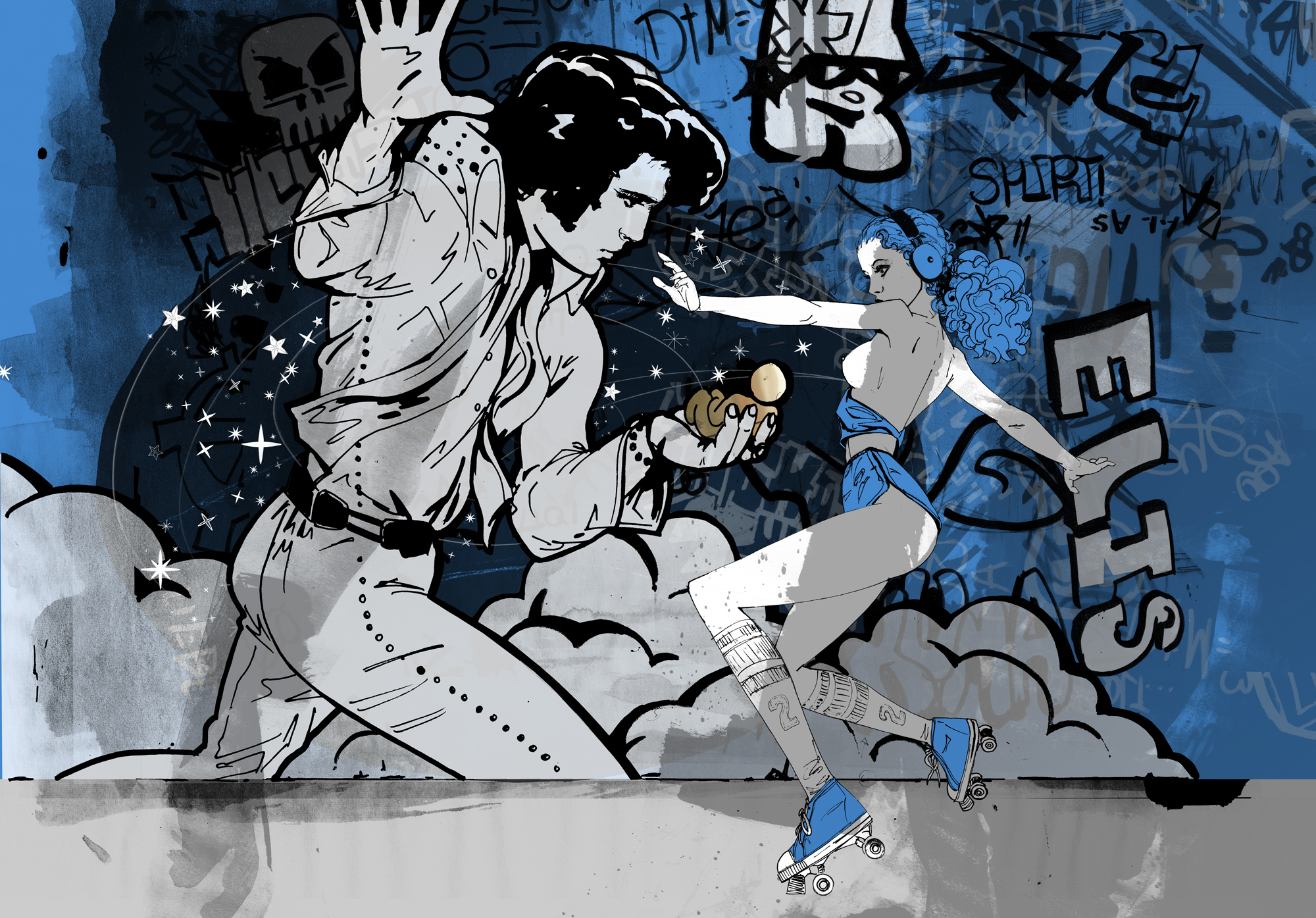 Juno, spilling her breast milk, the infant Hercules and Jupiter